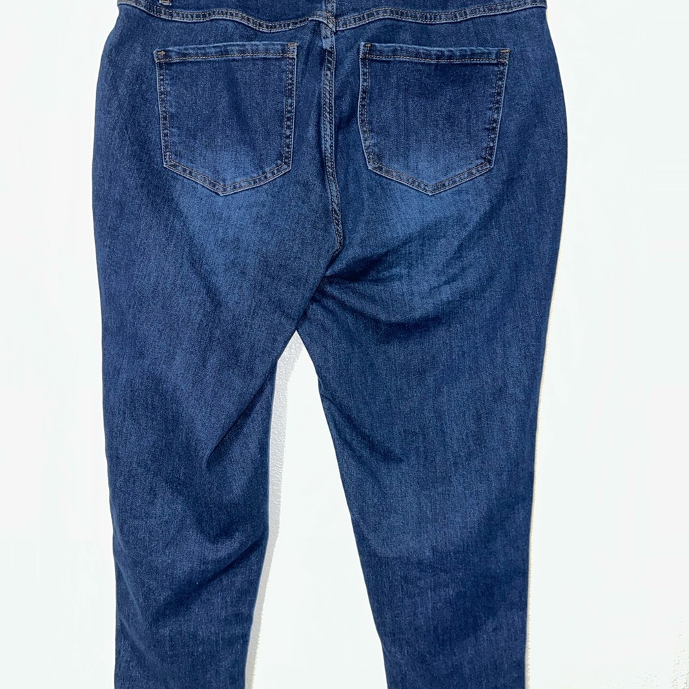 BLOOMCHIC Cropped Denim Jeans US 16 - Picture 2 of 5